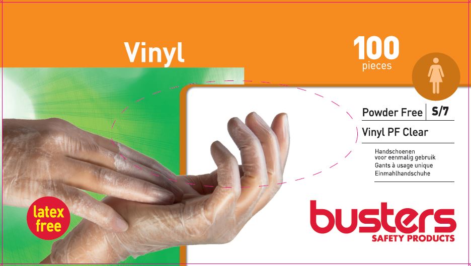 GANT JETABLE VINYL PF CLEAR (100 PCE) (100PC)
