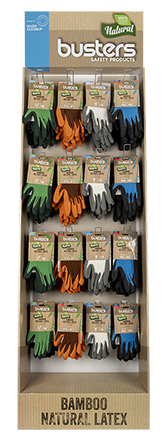 [1045856] BAMBOO PRESENTOIR GANTS MIX 16x10 PAIRES (1PC)