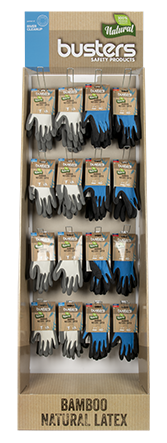 BAMBOO HANDSCHOEN DISPLAY WORK 8x20 PR (1ST)