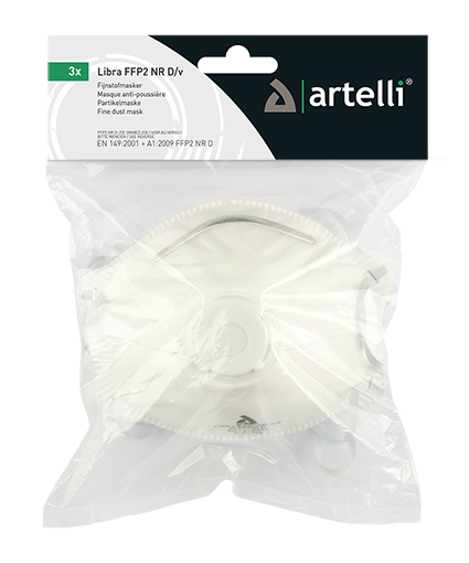 STOFMASKER LIBRA FFP2 NR D/V SINGLE PACK (3ST)
