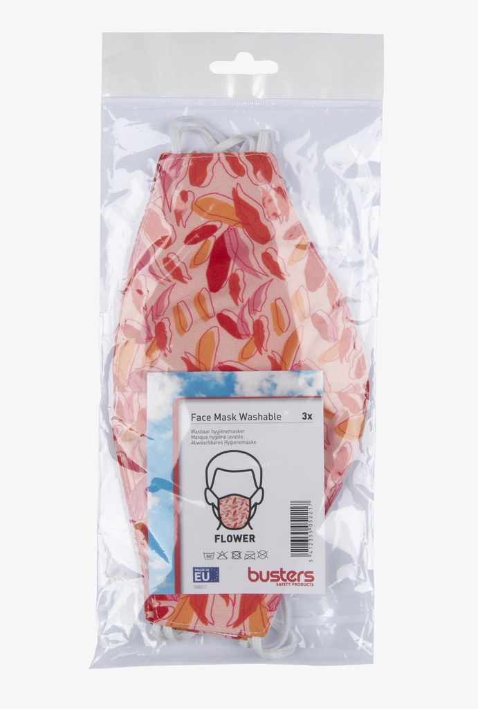 MASQUE HYGIENIQUE FLOWERS 3PACK (3PC)