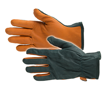HANDSCHOEN DUOCOLOR GREEN/ORANGE (1PR)